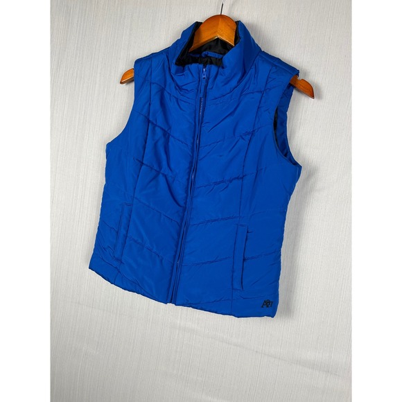Aeropostale Jackets & Blazers - Aeropostale Puffer Vest Mens Medium Blue A87 Quilted Full Zip Sleeveless Jacket